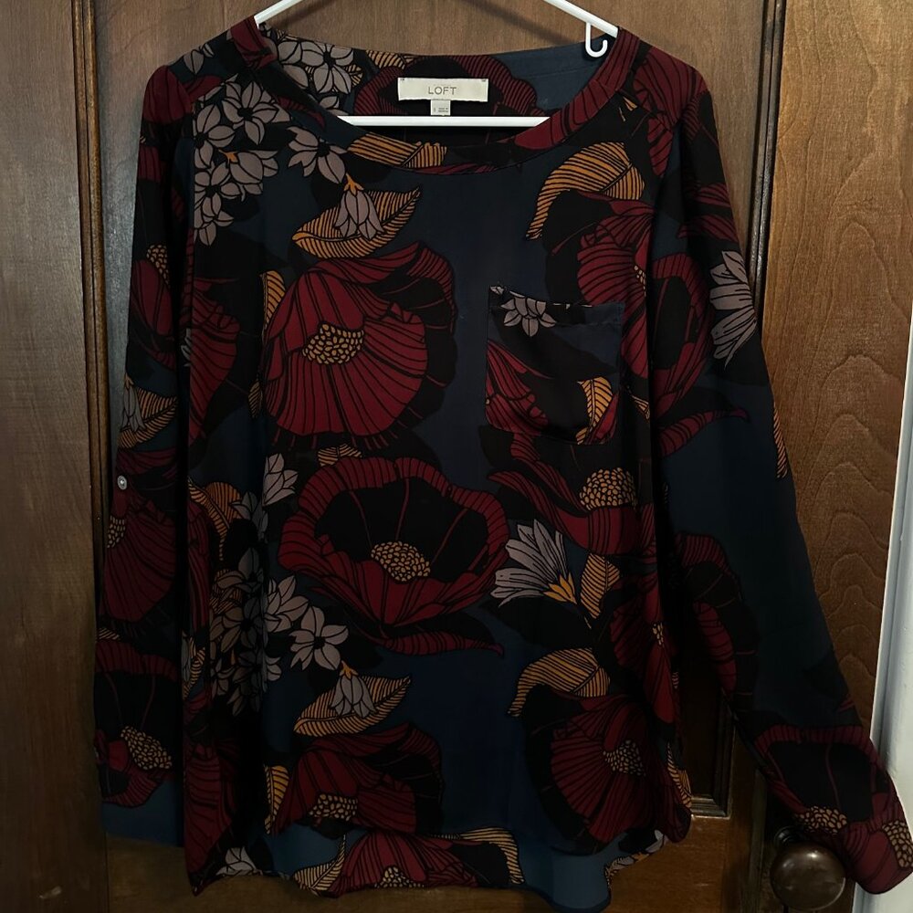 Loft floral blouse
